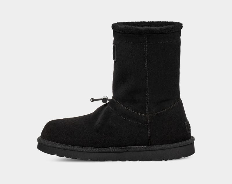 Black Ugg Classic Short Toggler Women's Winter Boots | South Africa-2078451