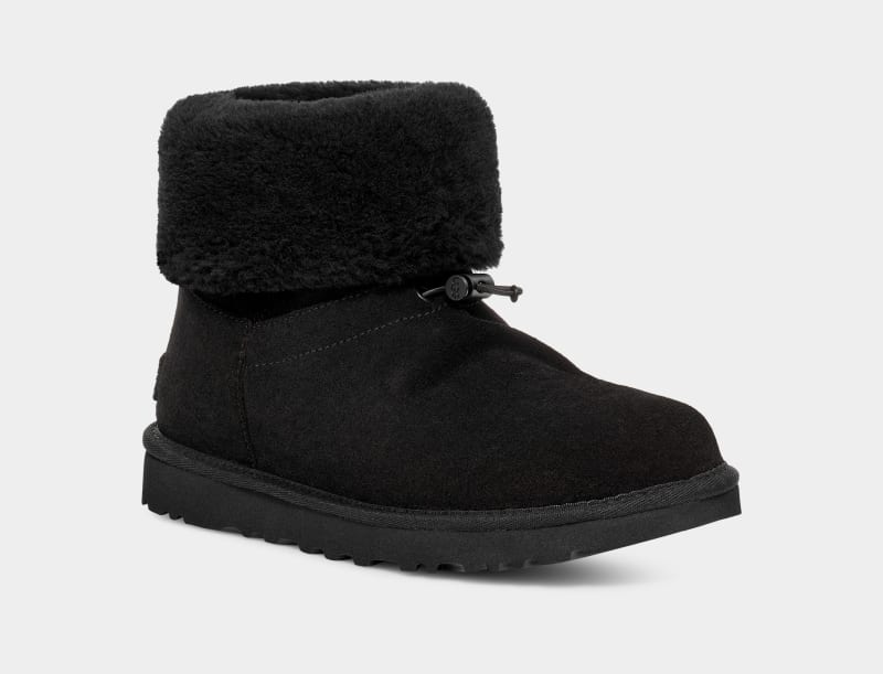 Black Ugg Classic Short Toggler Women's Winter Boots | South Africa-2078451