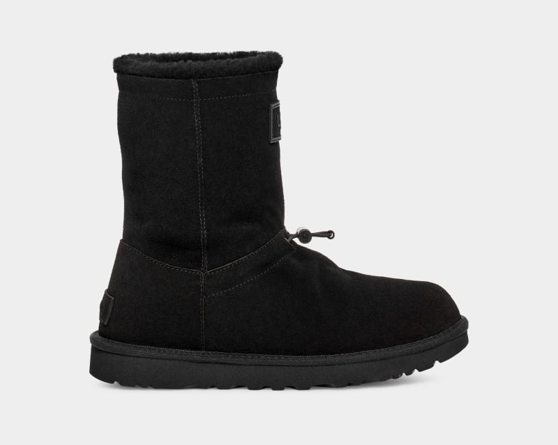 Black Ugg Classic Short Toggler Women\'s Winter Boots | South Africa-2078451