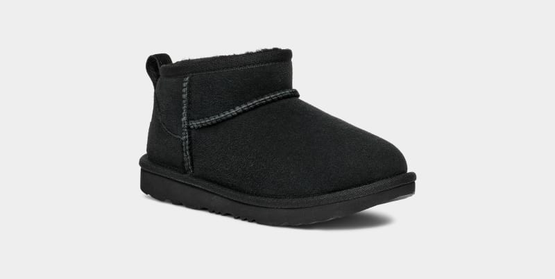 Black Ugg Classic Ultra Mini Kids' Boots | South Africa-7549810