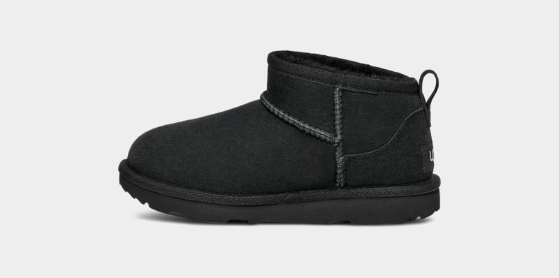 Black Ugg Classic Ultra Mini Kids' Boots | South Africa-7549810