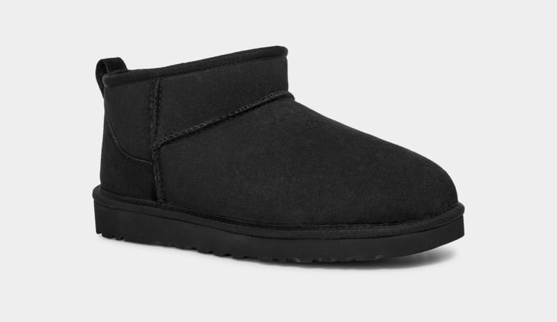 Black Ugg Classic Ultra Mini Men's Boots | South Africa-5042817