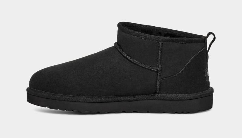 Black Ugg Classic Ultra Mini Men's Boots | South Africa-5042817