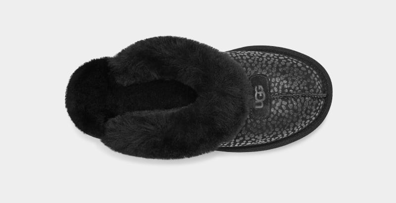 Black Ugg Coquette Sparkle Spots Women's Slippers | South Africa-9628173