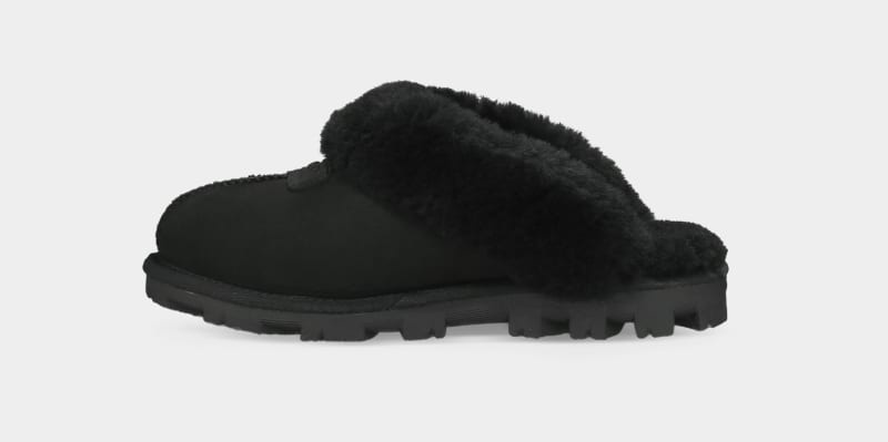 Black Ugg Coquette Women's Slippers | South Africa-6215498