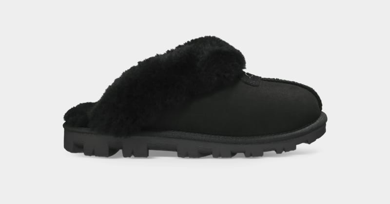 Black Ugg Coquette Women\'s Slippers | South Africa-6215498