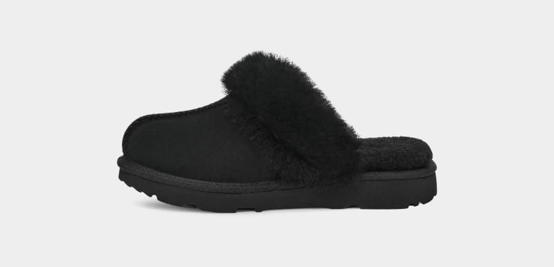 Black Ugg Cozy Ii Kids' Slippers | South Africa-0524189