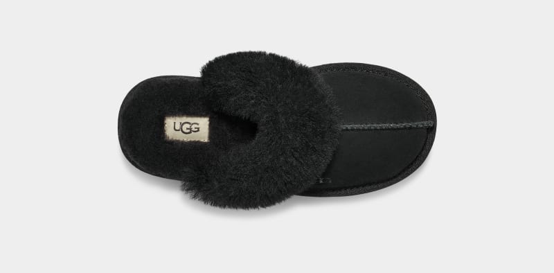 Black Ugg Cozy Ii Kids' Slippers | South Africa-0524189