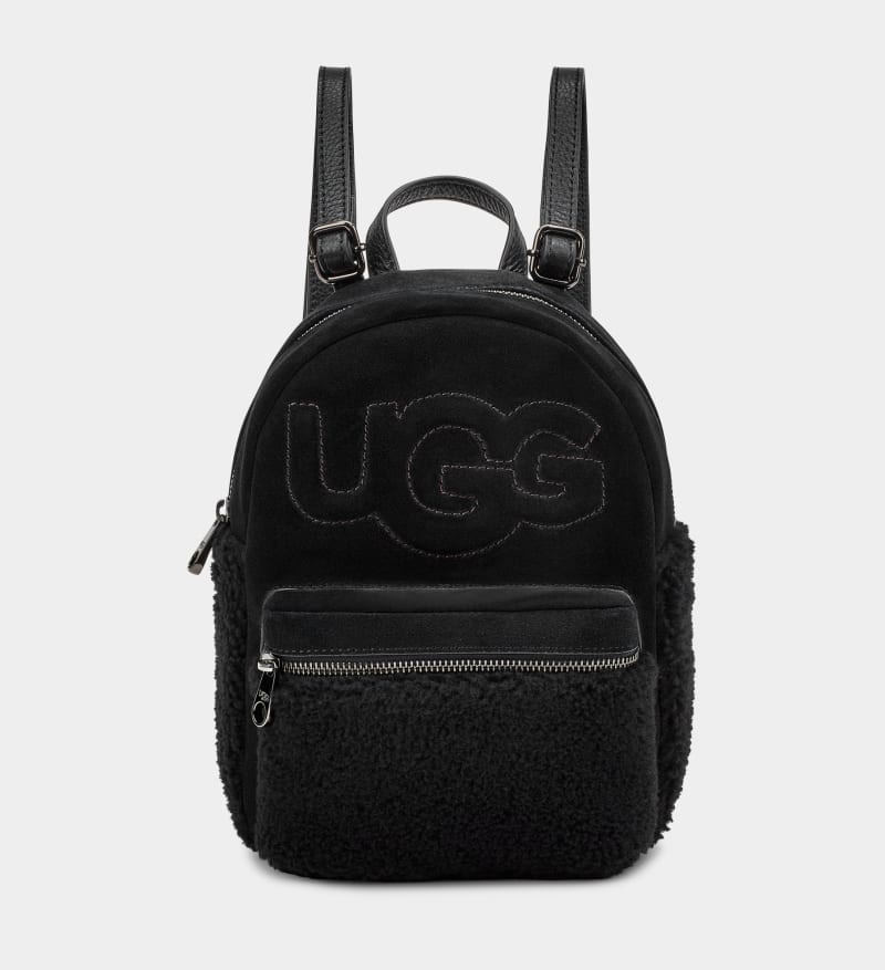 Black Ugg Dannie Ii Mini Sheepskin Women\'s Backpacks | South Africa-5024371