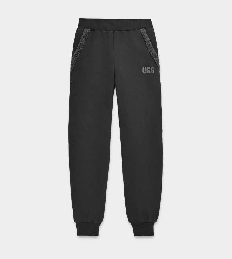 Black Ugg Daylin Bonded Fleece Women's Pants | South Africa-2409567