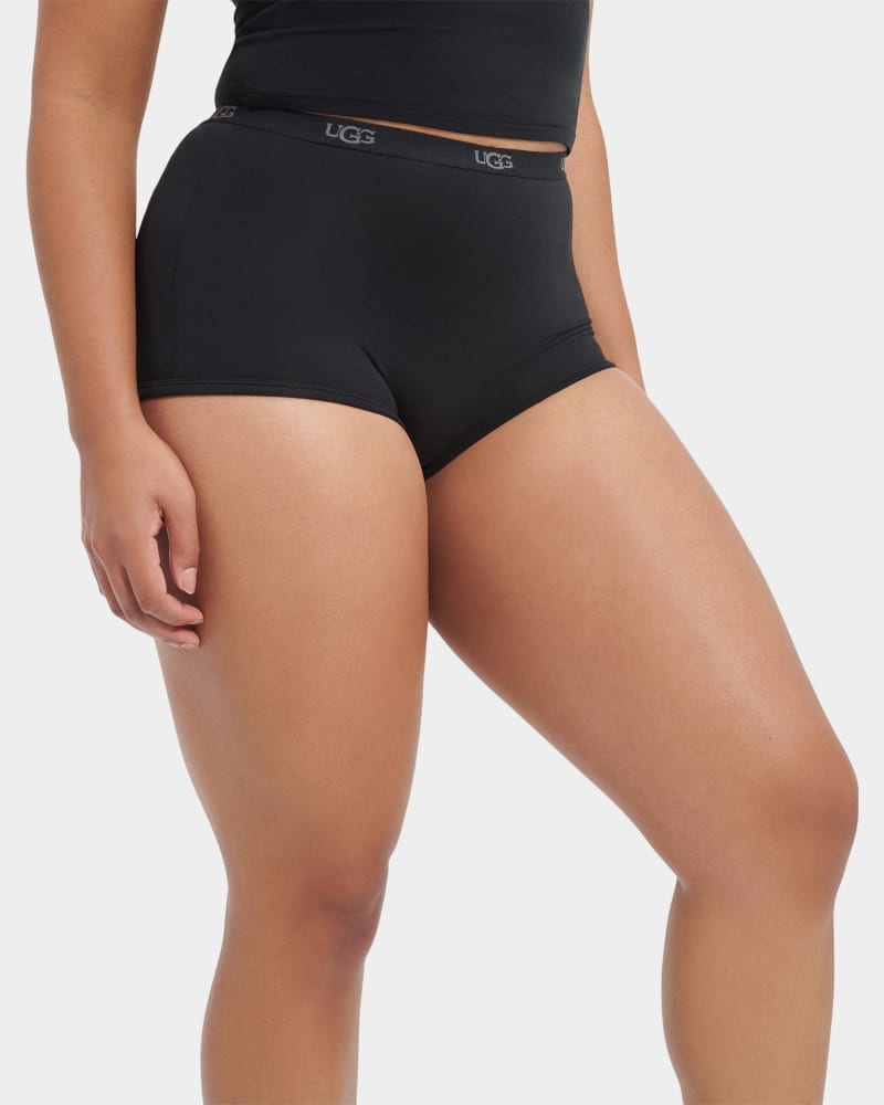 Black Ugg Desiray Cheeky Boy Women's Shorts | South Africa-1096378