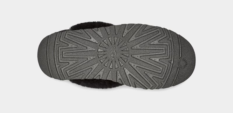 Black Ugg Disquette Women's Slippers | South Africa-2765390