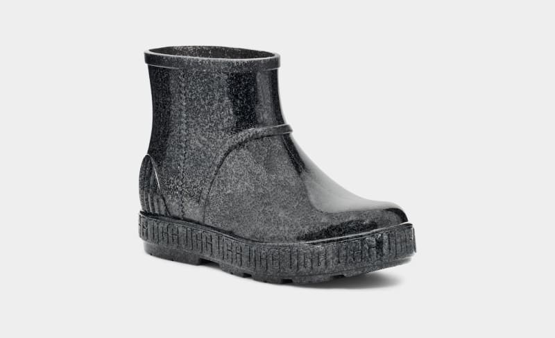 Black Ugg Drizlita Glitter Kids' Boots | South Africa-2413659