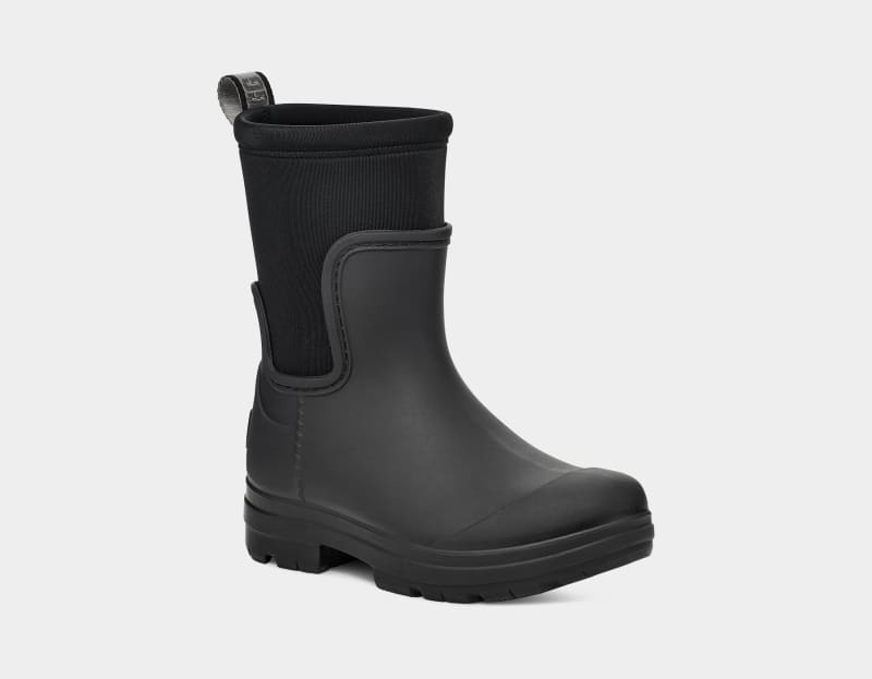 Black Ugg Droplet Mid Kids' Boots | South Africa-8692031