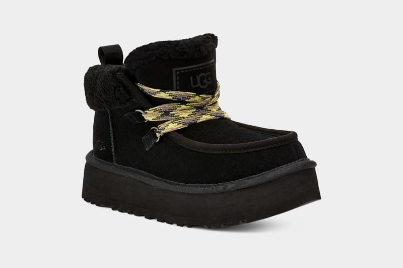 Black Ugg Funkarra Cabin Cuff Women's Sneakers | South Africa-0596413