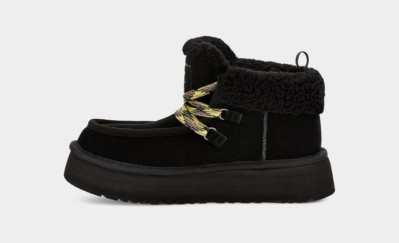 Black Ugg Funkarra Cabin Cuff Women's Sneakers | South Africa-0596413