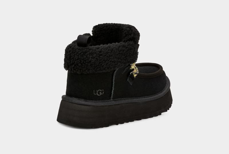 Black Ugg Funkarra Cabin Cuff Women's Sneakers | South Africa-0596413