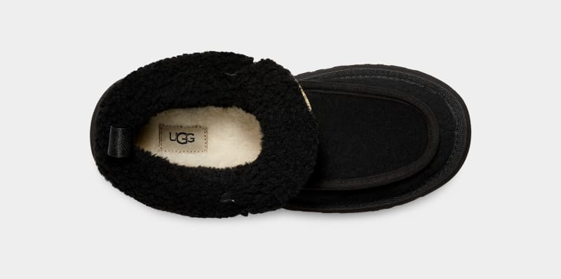 Black Ugg Funkarra Cabin Cuff Women's Sneakers | South Africa-0596413