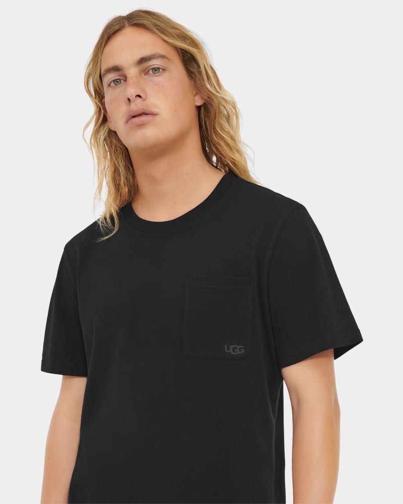 Black Ugg Garrett Crewneck Men's Tops | South Africa-6582401