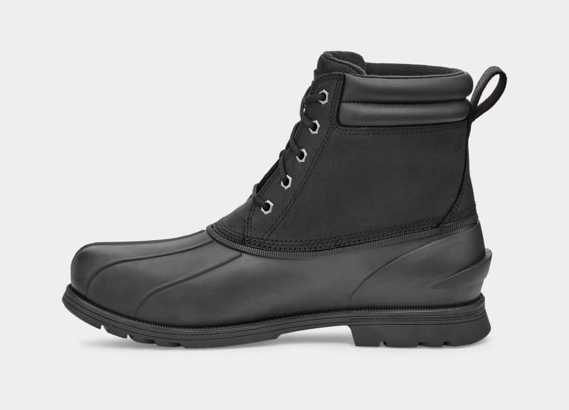 Black Ugg Gatson Mid Men's Ankle Boots | South Africa-0967528