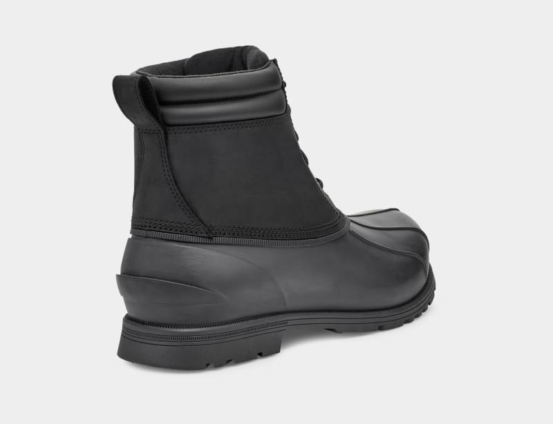 Black Ugg Gatson Mid Men's Ankle Boots | South Africa-0967528