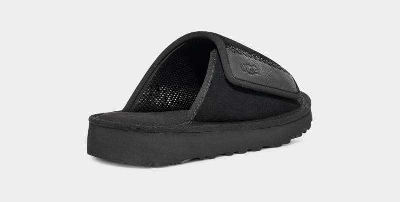 Black Ugg Goldencoast Men's Slides | South Africa-8493517