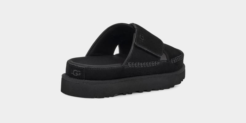 Black Ugg Goldenstar Cross Women's Slides | South Africa-8162374