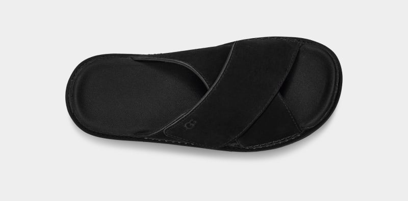 Black Ugg Goldenstar Cross Women's Slides | South Africa-8162374