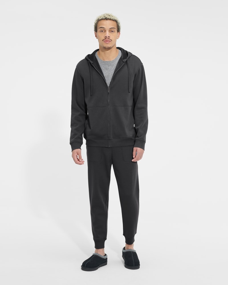 Black Ugg Gordon Zipped Men's Hoodie | South Africa-8960724