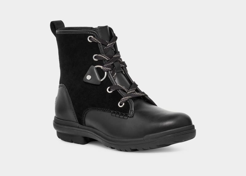 Black Ugg Hapsburg Hiker Women's Ankle Boots | South Africa-4587921