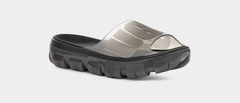 Black Ugg Jella Clear Women's Slides | South Africa-0138769