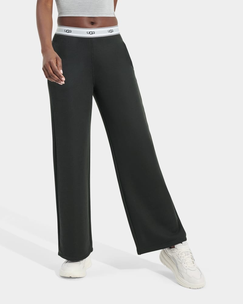 Black Ugg Judie Wide Leg Women's Pants | South Africa-8629307