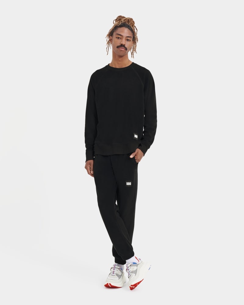 Black Ugg Kamryn Crewneck Men's Sweatshirts | South Africa-1825306