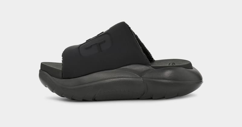 Black Ugg La Cloud Women's Slides | South Africa-8672549