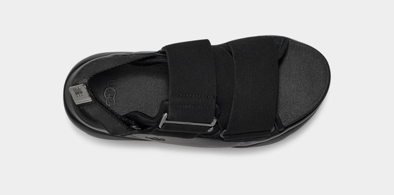 Black Ugg La Street Suede Women's Sandals | South Africa-5841623