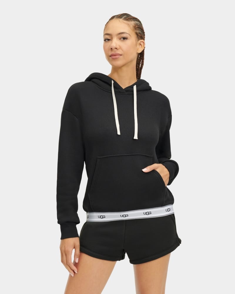 Black Ugg Lawna Women's Sweatshirts | South Africa-8670215