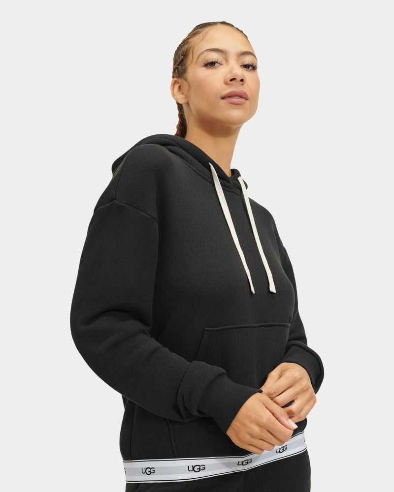 Black Ugg Lawna Women's Sweatshirts | South Africa-8670215