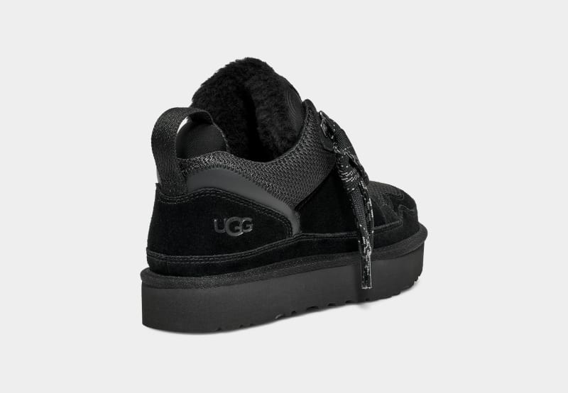 Black Ugg Lowmel Women's Sneakers | South Africa-9301248