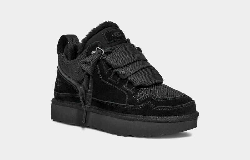 Black Ugg Lowmel Women's Sneakers | South Africa-9301248