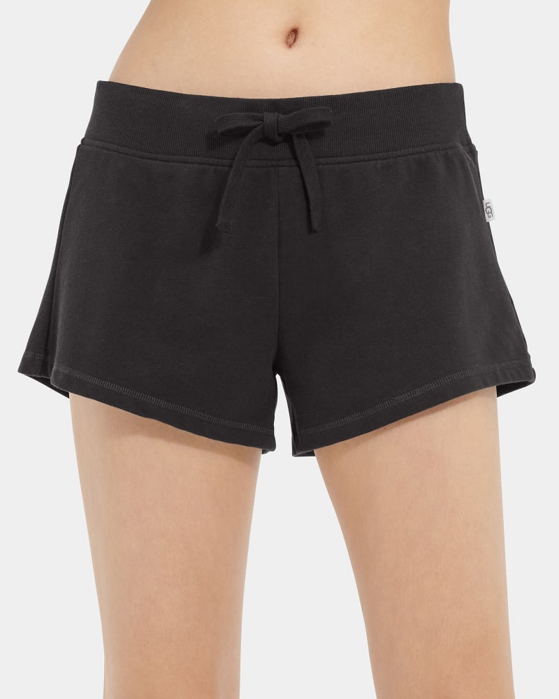 Black Ugg Maurice Micro Terry Women's Shorts | South Africa-3415790