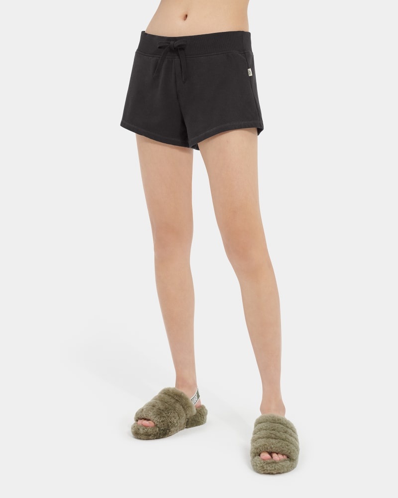 Black Ugg Maurice Micro Terry Women's Shorts | South Africa-3415790