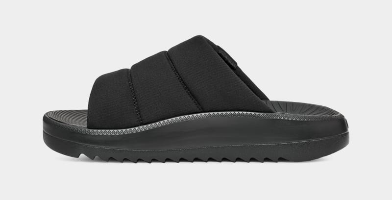 Black Ugg Maxxer Men's Slides | South Africa-9506713