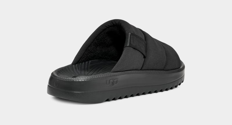 Black Ugg Maxxer Men's Slides | South Africa-9506713