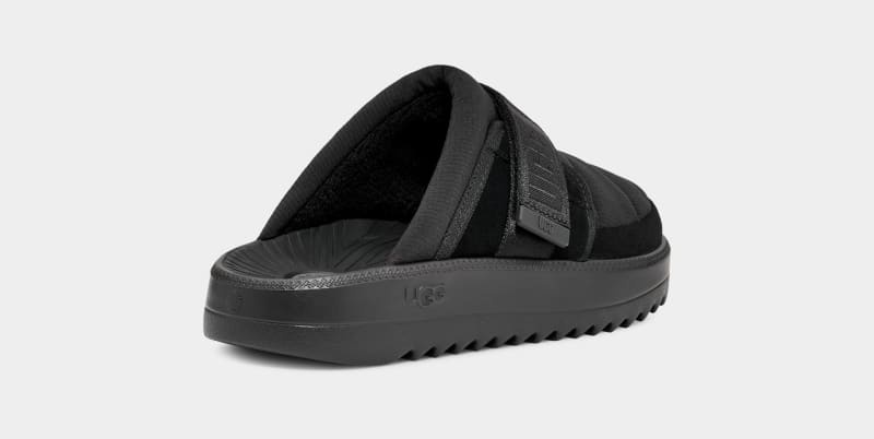 Black Ugg Maxxer Strap Men's Slides | South Africa-0953182