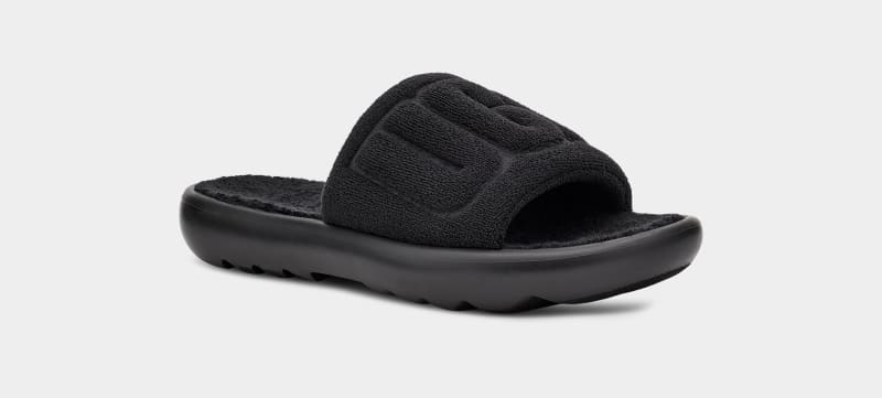 Black Ugg Mini Women's Slides | South Africa-7546281