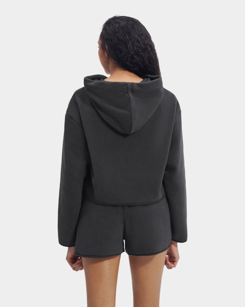 Black Ugg Myley Sherpa Women's Hoodie | South Africa-5638924