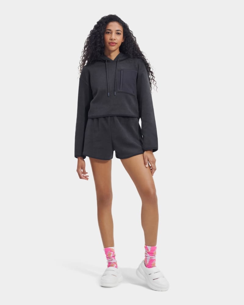 Black Ugg Myley Sherpa Women's Hoodie | South Africa-5638924