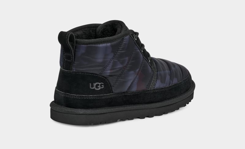 Black Ugg Neumel Lta Peace Camo Men's Boots | South Africa-6897210