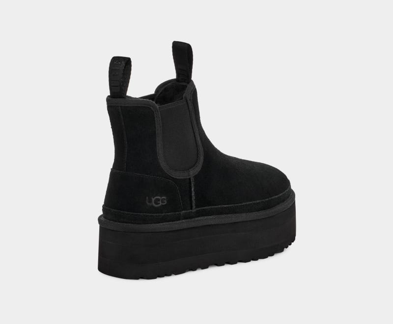 Black Ugg Neumel Platform Women's Chelsea Boots | South Africa-3017982