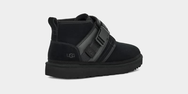 Black Ugg Neumel Snapback Men's Boots | South Africa-2160437